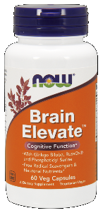 Brain Elevate Formula (60 Vcaps) NOW Foods